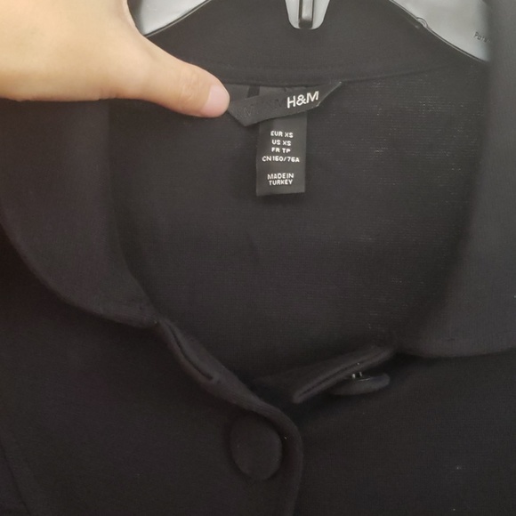 Black 3/4 sleeve jacket - Picture 4 of 5